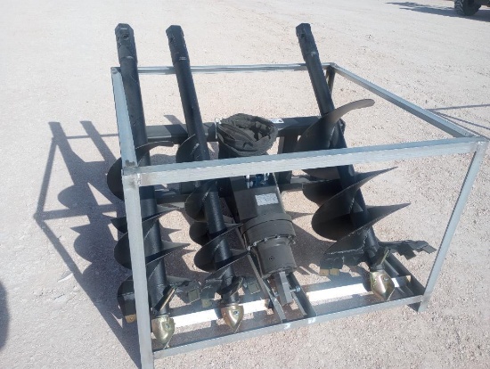 Unused Skid Steer Auger Attachment