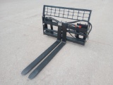Unused SA-AD Hydraulic Pallet Forks (Skid Steer Attachment)