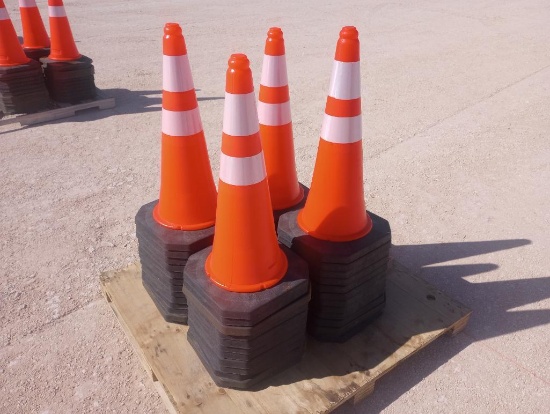 (50) Unused Safety Traffic Cones