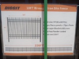 (22) pcs of Unused Diggit 10Ft Wrought Iron Site Fence