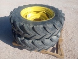 (2) John Deere Wheels w/Tires 320/85R28