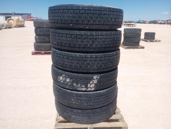 (6) Truck Tires 11 R 22.5