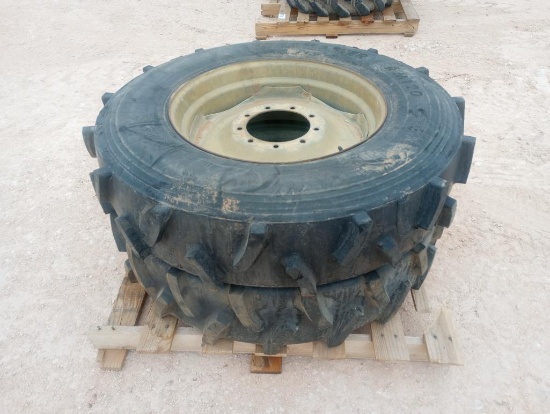 (2) Irrigation Pivot Wheels w/Tires