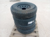 (4) Unused Trailer Wheels w/Tires 235/80 R 16