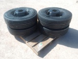 (4) Unused Gooseneck Wheels w/Tires 235/80 R 16