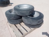 (5) Trailer Wheels w/Tires 215/75 R 17.5