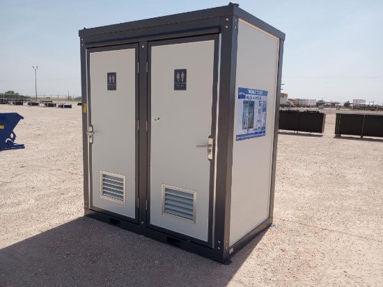 Unused Bastone Portable Toilet w/ Double Close Stools