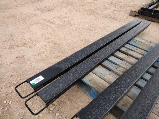 (1) Set Unused 84'' Light Duty Fork Extensions