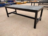 Unused Metal Shop Table