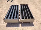 (2) 4Ft Unused Metal Bolt Bins (1) w/32 Bins (1) w/16 Bins