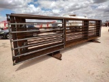 (10) Free Standing 24Ft Fence Panels (1) w/ 8Ft Gate