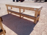 10FT Wooden Work Bench
