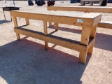 8 FT Wooden Work Bench