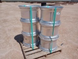 (6) Aluminum Truck Wheels 22.5x14.00