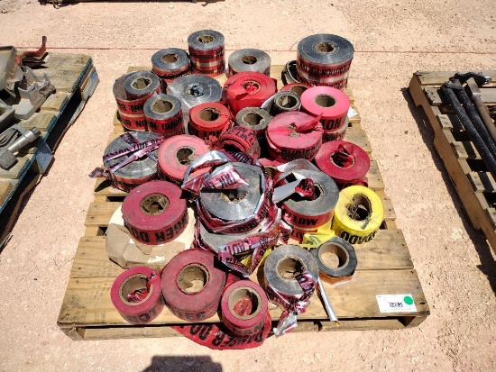 Pallet of Misc Caution Tap