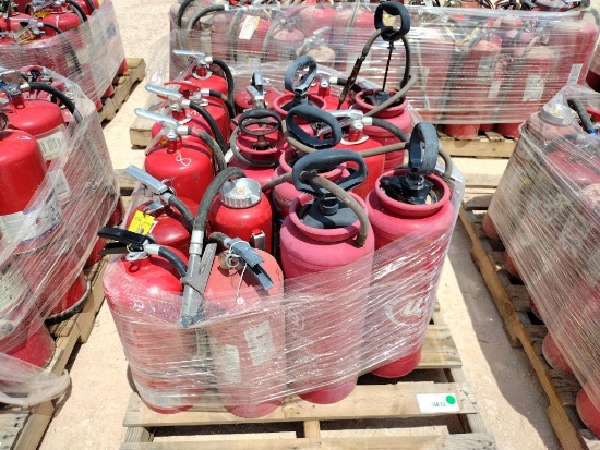 Pallet of Misc Fire Extinguishers