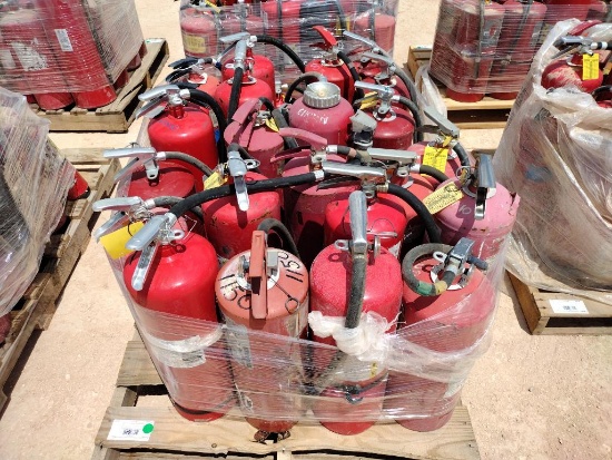Pallet of Misc Fire Extinguishers