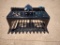 Unused Mini Universal Attach Skid Steer 48'' Single Cylinder Grapple Bucket