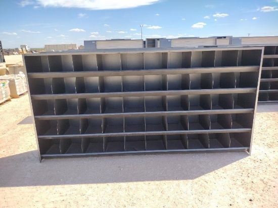 Unused 10Ft (50 Bin) Metal Bolt Bin
