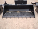 Unused 78? Skid Steer Bucket w/Teeth