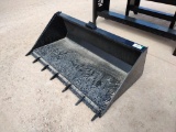 Unused 66? Skid Steer Bucket w/Teeth