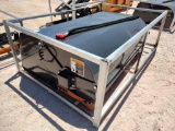 Unused 2023 Wolverine BBS-11-72W Box Broom Sweeper (Skid Steer Attachment)