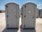 (2) Poly Portables Port-a-Potties
