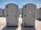 (2) Poly Portables Port-a-Potties