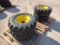 (4) 6 Lug Implement Wheels w/New Tires 305/70-16.5