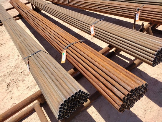 Bundle w/(57) Joints of 1 1/4? Steel Tubing 21Ft Long