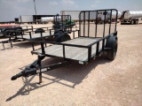 2022 Gitesa Single Axle 10Ft Utility Trailer