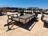 2014 Big Tex Single Axle 14Ft Utility Trailer