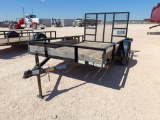 2016 Top Hat 10Ft Single Axle Utility Trailer
