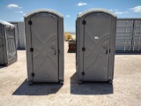 (2) Poly Portables Port-a-Potties