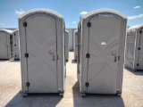 (2) Poly Portables Port-a-Potties