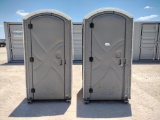 (2) Poly Portables Port-a-Potties