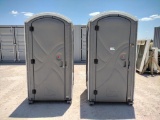 (2) Poly Portables Port-a-Potties