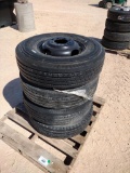 (4) Unused 10K Gooseneck Wheels w/Tires 235/85 R 16