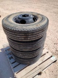 (4) Unused 10K Gooseneck Wheels w/Tires 235/85 R 16