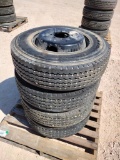 (4) Unused 12K Gooseneck Wheels w/Tires 235/75 R 17.5