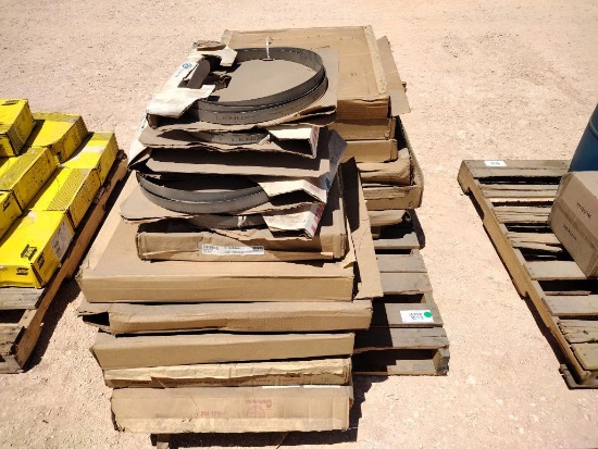 Pallet of Misc Sizes Saw Bands
