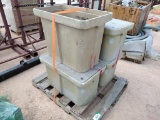 Pallet of Misc Concrete Boxes
