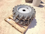 (2) Tractor Wheels/Tires 9.5-20 R-1