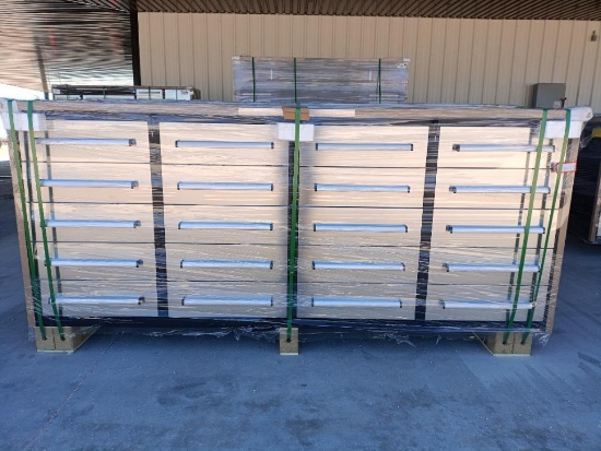 Unused 7Ft 20 Drawers Stainless Steel Workbench