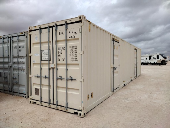40Ft, High Cube Container w/ 2 Small Doors on Side