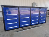 Unused 7Ft 20 Drawers Stainless Steel Workbench