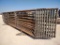 (10) Free Standing 24Ft Fence Panels (1) w/ 12Ft Gate