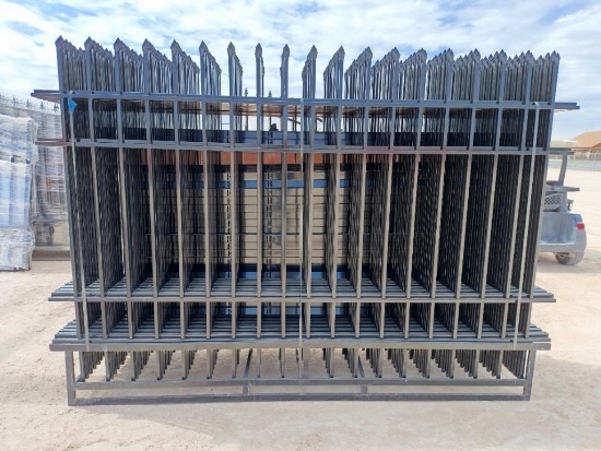 (24) Unused 10Ft Wrought Iron Fencing