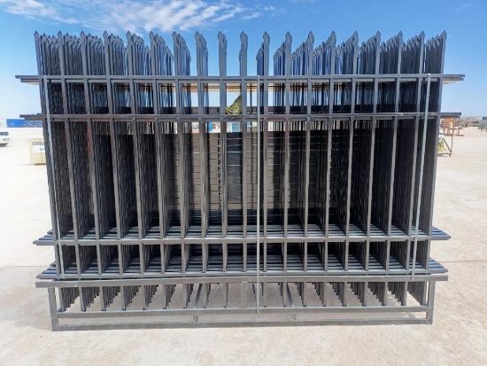 (24) Unused 10Ft Wrought Iron Fencing