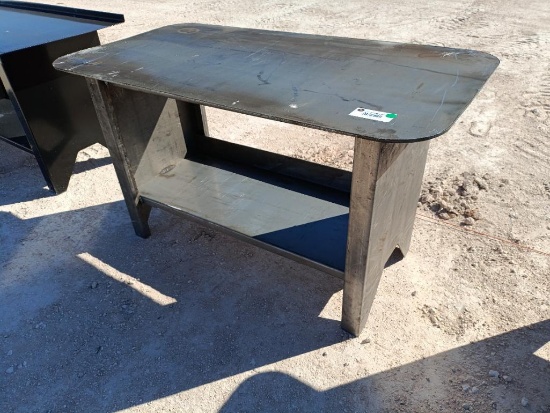 Unused 30'' x 57'' Welding Table w/Shelf (5/16'' Top)